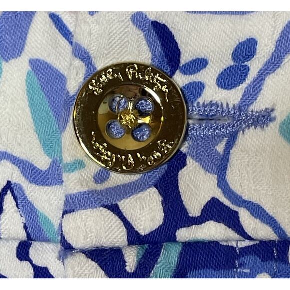 Lilly Pulitzer Kelly Skinny Ankle Pant Royal Purple 60 Animals Stretch Resort 2 - Picture 8 of 8